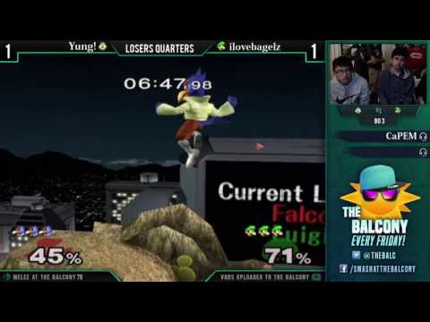 Melee @ the Balcony 79 - Losers Quarters ft. Yung! (Falco) VS ilvoebagelz (Luigi)