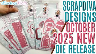 NEW Scrap Diva Designs Release OCTOBER 2025, Paper Craft Dies Haul, New Christmas Dies Haul