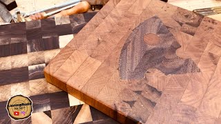 Adding Walnut INLAY to End Grain Cutting Board