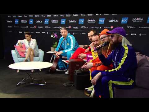 Eurovision 2014. Press conference of Iceland (Pollapönk) 28/04/2014