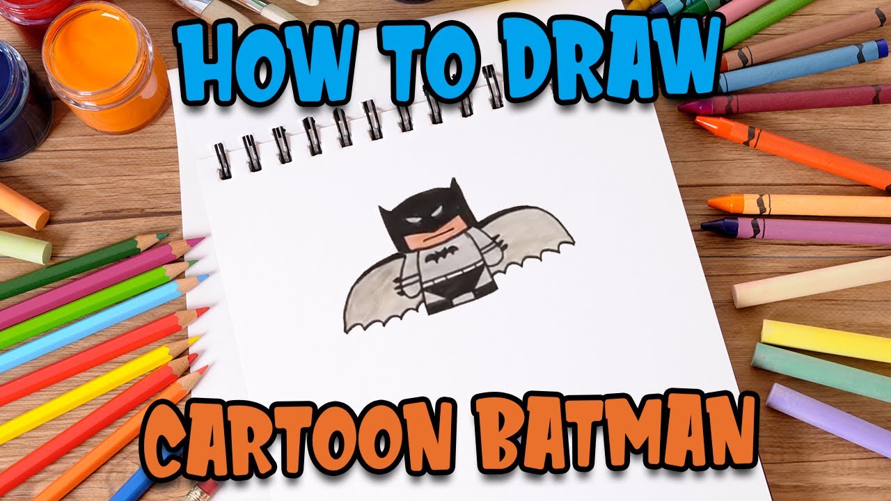 How to Draw easy Batman step by step for Kids
