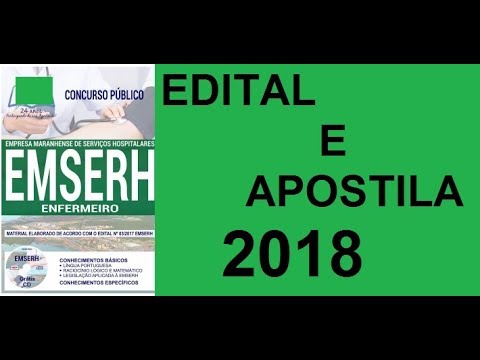 CONCURSO EMSERH MA 2018   ENFERMEIRO