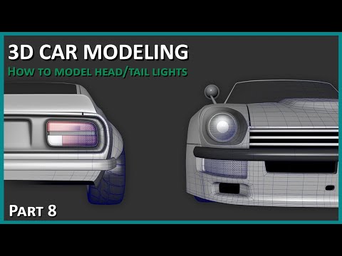 3D Car Modeling - How to Model Lights