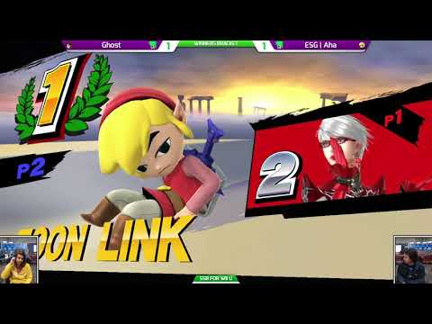 SAFGC Spring Season R2 2017 - Smash 4 - Ghost (Bayonetta) vs ESG | Aha (Toon Link) - Winners Semis