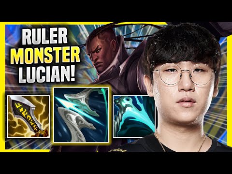 RULER IS A MONSTER WITH LUCIAN IN KR SOLOQ! - GEN Ruler Plays Lucian ADC vs Aphelios!