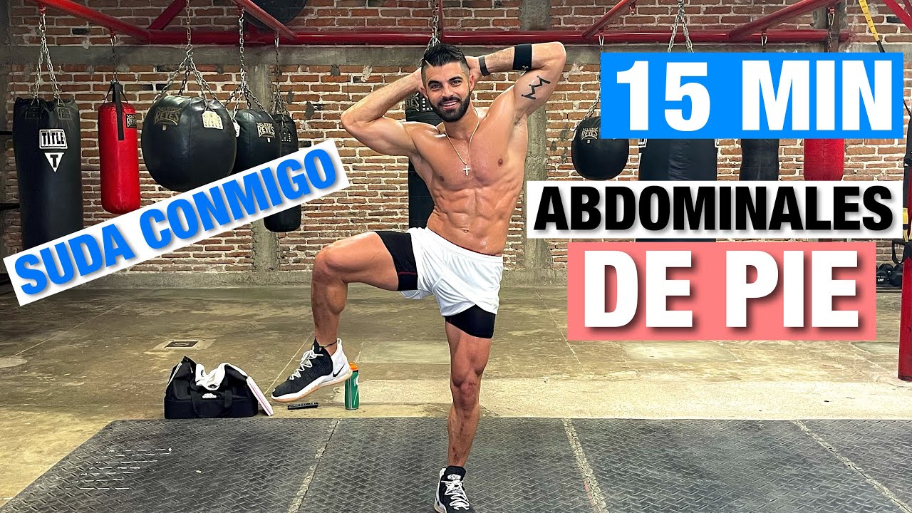 Abdominales De Pie (15 MIN) Aplanar Abdomen En Casa