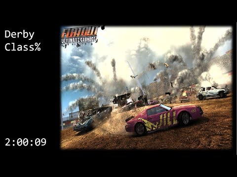 Flatout Ultimate Carnage (360): Derby Class% - RTA: 2:00:09 (WR) (PB)