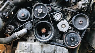 2008-2021 Mercedes Sprinter 3.0L Diesel Serpentine belt Diagram Belt replacement / Installation NCV3
