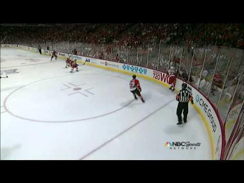 Marion Hossa slapshot goal 1-0 May 15 2013 Detroit Red Wings vs Chicago Blackhawks NHL Hockey
