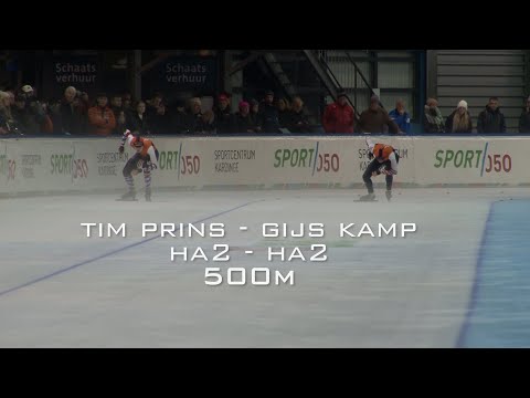 Gijs Kamp - Tim Prins 500m NK Afstanden Junioren Kardinge 2023
