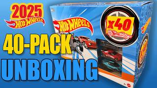 Unboxing 2025 Hot Wheels 40-pack!! What's inside?
