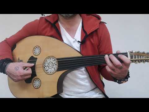 UD DERSİ / 7.DERS - Ud nota yerleri - Ud notaları - ud nasıl çalınır Ud 4-5-6. Tel nota yerleri