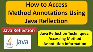 How to Access Method Annotations Using Java Reflection? | Reflection in Java