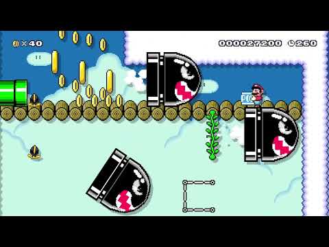 Banzai Bill Ladder by Armored103 🍄Super Mario Maker 2 ✹Switch✹ #bqj