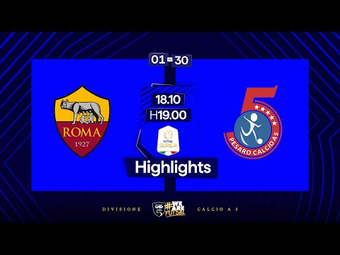 Roma 1927-Italservice Pesaro 5-3 | 1ª giornata | Serie A 2024/2025 | Highlights