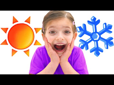 Adel is Painting HOT vs COLD | Fun and Easy Learning for Toddlers