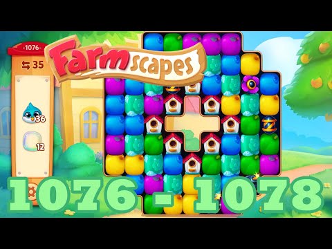 Farmscapes Level 1076 - 1078 HD Gameplay Walkthrough | 3 - match game | android | ios | 1077