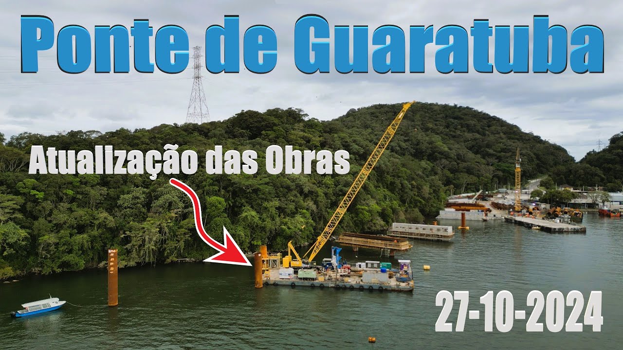 Ponte de Guaratuba no final de Outubro