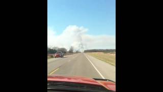 Tishomingo Brush 26 Responds to a large grass fire