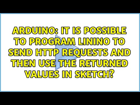 It is possible to program Linino to send HTTP requests and then use the returned values in sketch?