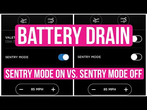 Tesla Model 3 Battery Drain With Sentry Mode On While Parked Unplugged For 4 Days Video