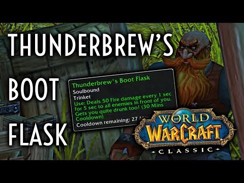 WoW Classic Guide - Thunderbrew's Boot Flask -...