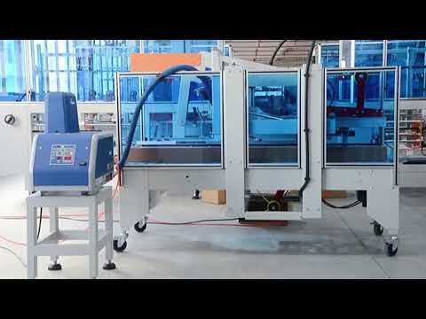 carton erector and flap folding sealing machine with hot melt glue device