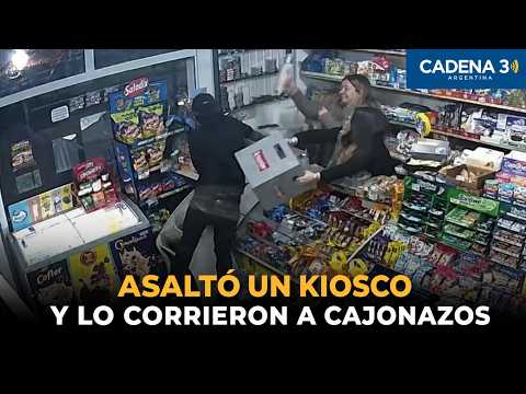 Con agua caliente y a los cajonazos de cerveza: así frustraron el asalto a un kiosco en Jesús María
