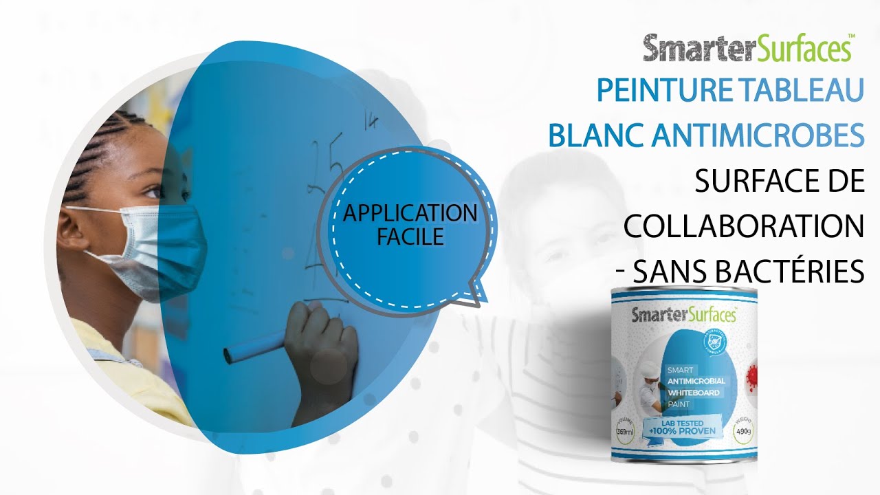 1ère peinture antimicrobienne tableau blanc au monde | environnement de travail sain