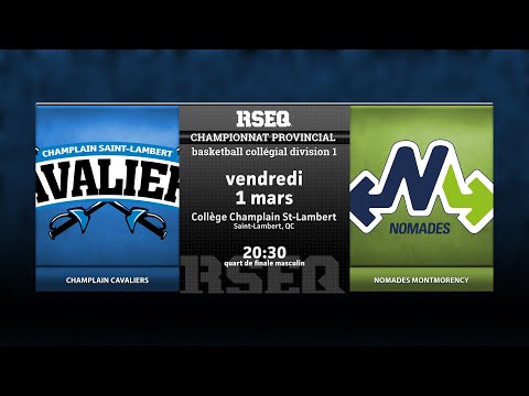 RSEQ D1 Basketball Masculin 🏀 QF: Ch.-St-Lambert v Montmorency [2024-03-01]