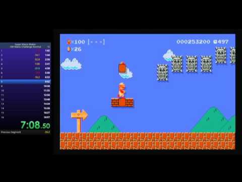 100 Mario Maker Challenge - Normal - Speedrun in 14:14
