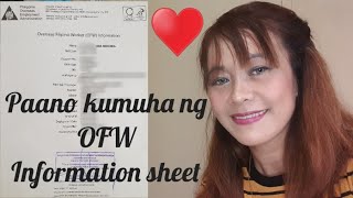 Step by step sa pagkuha ng OFW information sheet online ♡ EdaNavarra