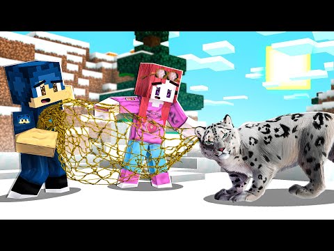 CATTURO IL LEOPARDO DELLE NEVI PER IL NOSTRO ZOO! - MINECRAFT *VITA IN CITTÀ*