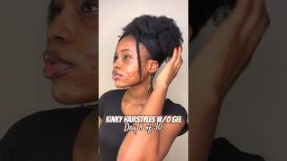 ⁣✨DAY 8 - 30 Days of Kinky Hairstyles w/o Gel✨ Subscribe for more hair inspo! #naturalhairstyles
