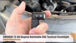 SMINGXI T5 90 Degree Rotatable EDC Tactical Flashlight Review
