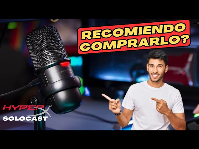 Vídeo relacionado con HyperX Solocast 2 - Micrófono Condensador USB patrón cardioide, Juegos, Streaming, podcasts, PC, Twitch, Youtube, Discord, Negro