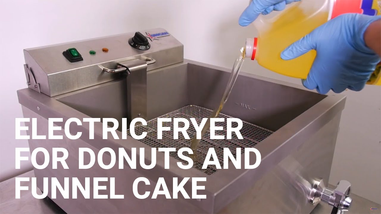 Video thumbnail for 25 lbs. (3 Gal) Oil Capacity Countertop Electric Fryer – 120V, 1Ph, 1700W