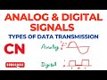Analog And Digital Signals Types Of Data Transmission Communication Computer Networks