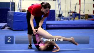 How to Do Forward Rolls in Beginner Gymnastics : Beginning Gymnastics