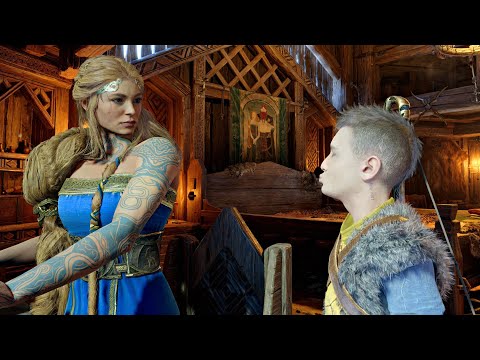 God of War 5 Ragnarok - All Sif Cutscenes & Secret Scenes Thor's Wife (4K 60FPS) GoW5 2022 PS5