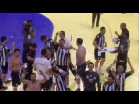 RK Partizan - RK Spartak finale kupa Srbije 2012, Pobednichko slavlje