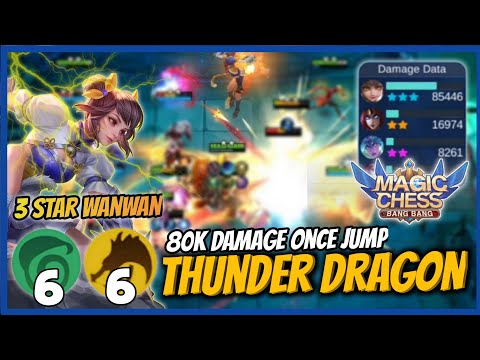 MASSIVE DAMAGE | 80K DAMAGE ONCE JUMP 3 STAR WANWAN | 6 ELF 6 DRAGON ALTAR MAGIC CHESS