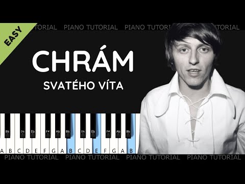 Václav Neckář - Svatovítský chrám (piano tutorial | noty | MIDI | české písničky)