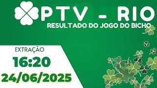 🍀 Resultados do jogo do bicho ao vivo PTV Rio 16:20 – Resultado do Jogo do Bicho PTV Rio 24/06/2025_