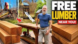 How to Find FREE Large Size LUMBER Near You!