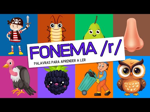 Como aprender a ler e escrever | Fonema /r/ | Palavras simples | Como ensinar a ler rápido e fácil