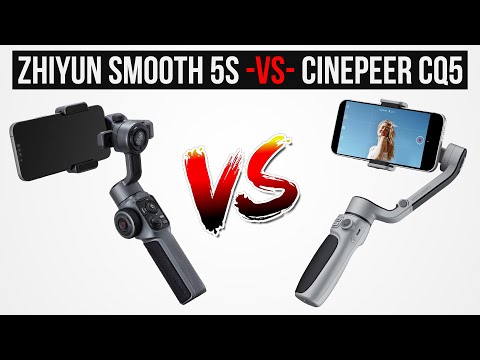 2024's Best Smartphone Gimbal? - ZHIYUN Smooth 5S & Cinepeer CQ5 Comparison (No-App AI Tracking!)