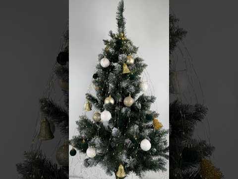 Гірлянда новорічна Кінський Хвіст 1800LED 30 ниток по 3м колір Теплий Білий, режим: блимає кожен 6 LED від 220В зелений провід Premium