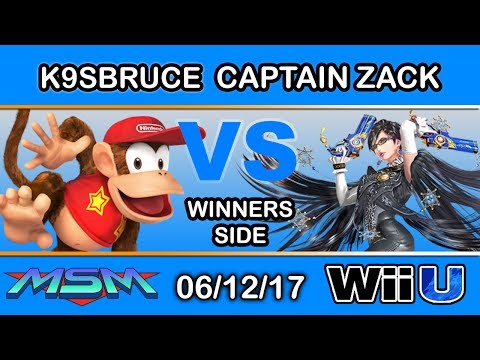 MSM 100 - MF LH | K9sBruce (Diddy Kong) Vs. P1 | Captain Zack (Bayonetta) Winners Side