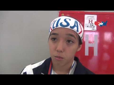 Regina Doi (USA), 40 kg silver medalist at Cadet Worlds